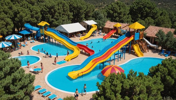 Séjour en camping avec toboggans aquatiques dans le var